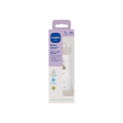 MAM Antikoliekzuigfles Matt uni 320 ml