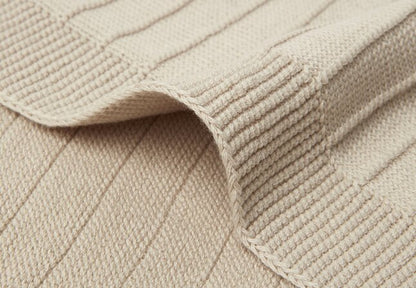 Jollein Couverture pour lit Pure Knit Nougat