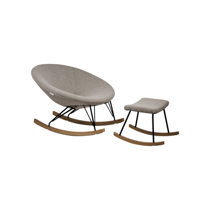 Quax Repose-pieds Rocking Hocker De Luxe Sand Grey