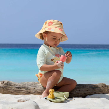 Lässig Chapeau de soleil Bucket Hat Flowers girl Vanilla
