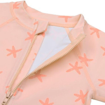 Lässig Maillot de bain Sunsuit manches courtes Starfish Peach 13-18 mois taille 86
