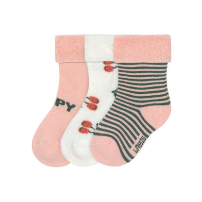 lassig Kousjes 3-pack new born Cherry peach Size 12-14 girls