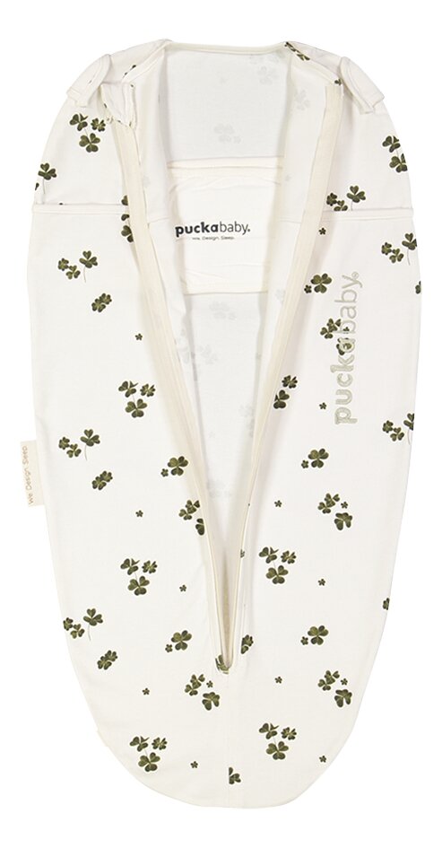 Puckababy Inbakerzak / Zomerslaapzak The Orginal Mini Lucky Clover TOG 0,5 White 70 cm