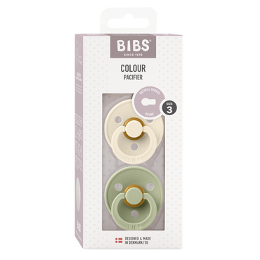 Bibs Sucette + 18 mois Sage/Ivory - 2 pièces