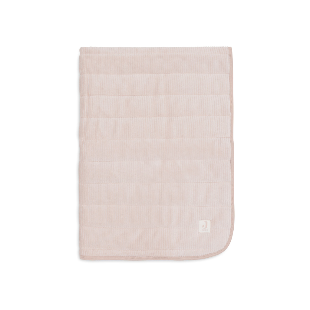 Jollein Couverture pour berceau Velvet Rib Wild Rose 75 x 100 cm