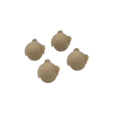 Liewood Hoekbeschermer voor tafel Abraham Bear Oat - 4 stuks