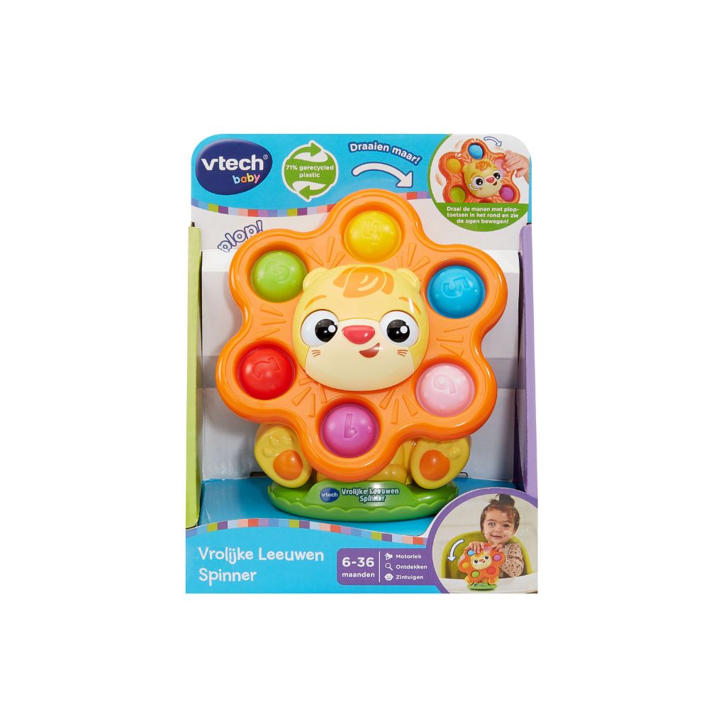 VTech Activiteitenspeeltje Vrolijke Leeuwen Spinner FR