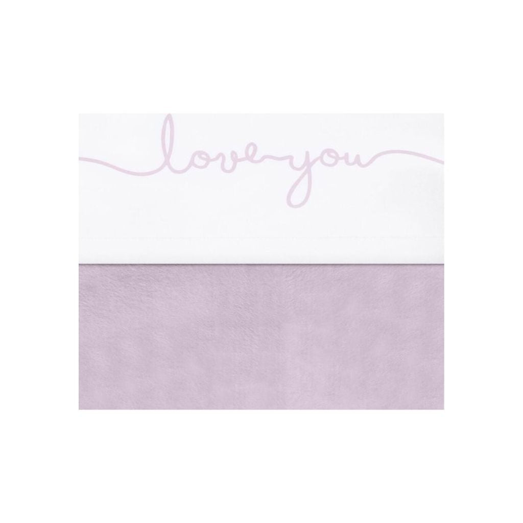 Laken, 75x100cm, Love you, vintage pink, Jollein