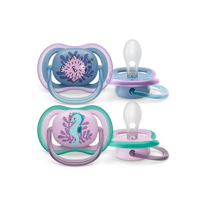 Philips AVENT Sucette + 6 mois Ultra Air hippocampe, poisson - 2 pièces