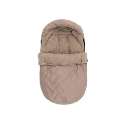 Jollein Voetenzak groep 0+ 3/5 punts gordel Embossed Milky Coffee