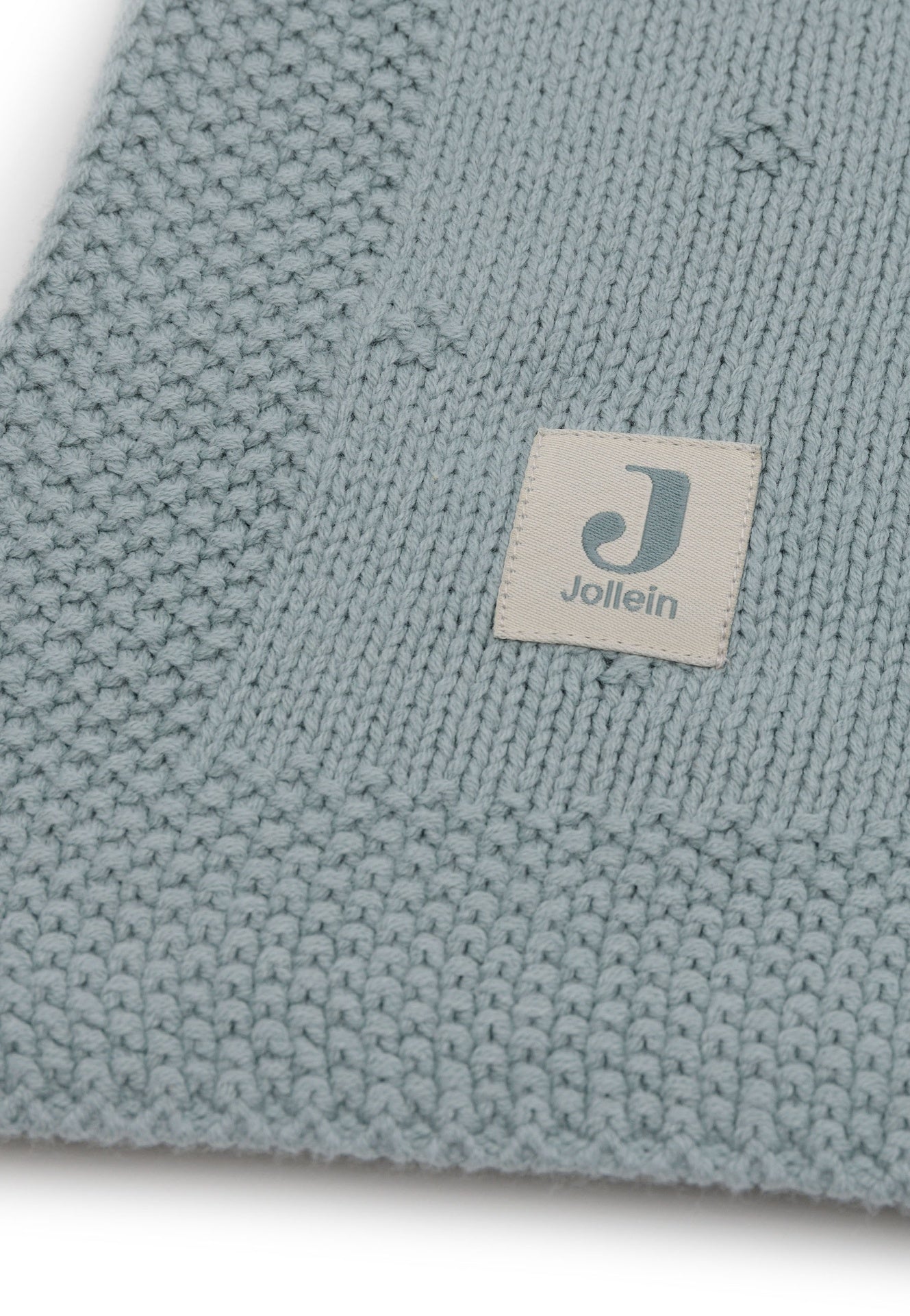 Jollein Deken voor bed Cosy Knit Sea Green katoen B 150 x L 100 cm