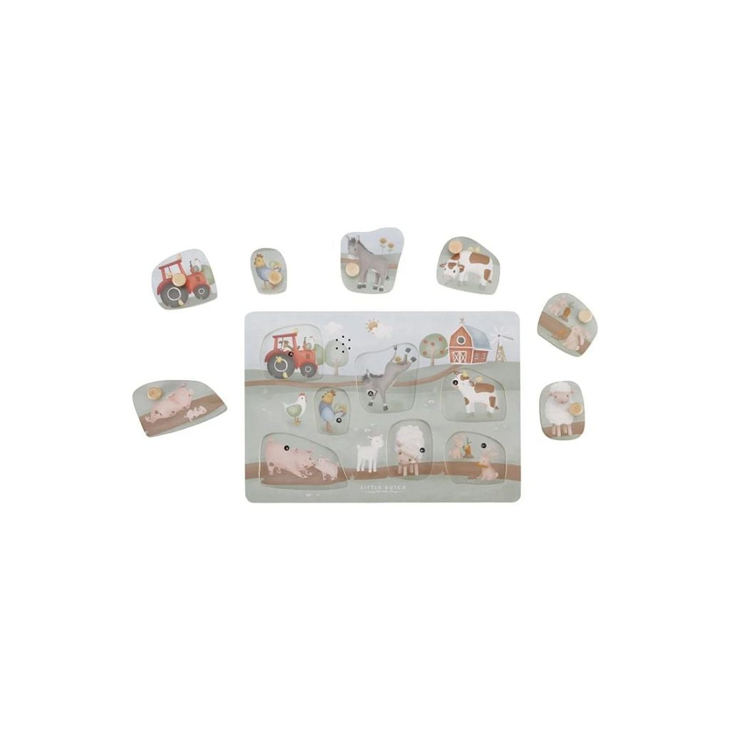 Little Dutch Puzzle en bois avec son Little Farm