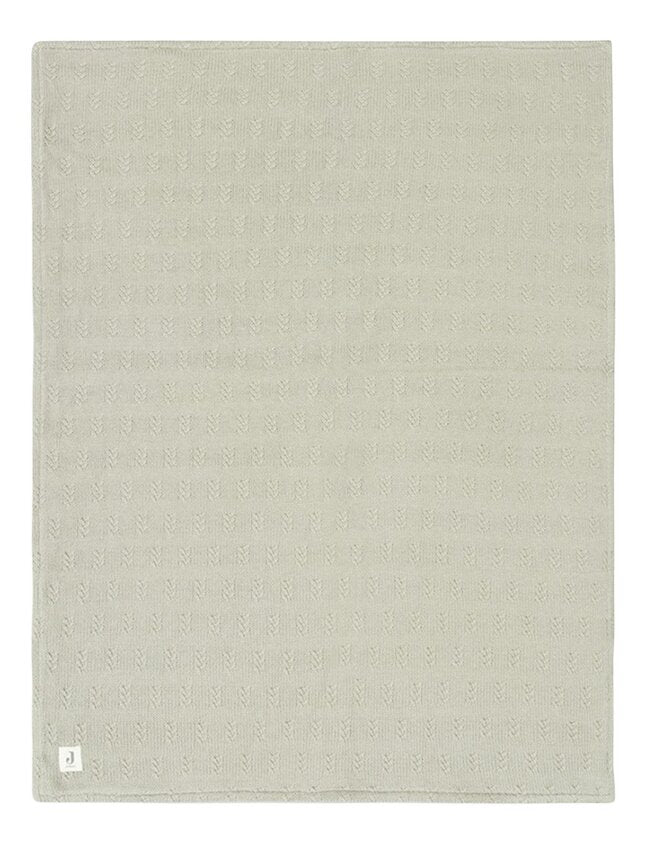 Jollein Couverture pour berceau ou parc Grain Knit Velour Olive Green 