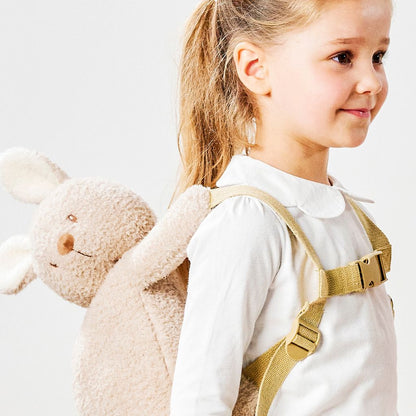 Nattou Sac à dos peluche lapin beige