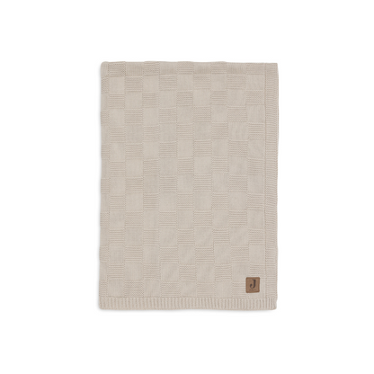 Jollein Deken voor wieg Box Knit Warm Sand 100 x 150 cm
