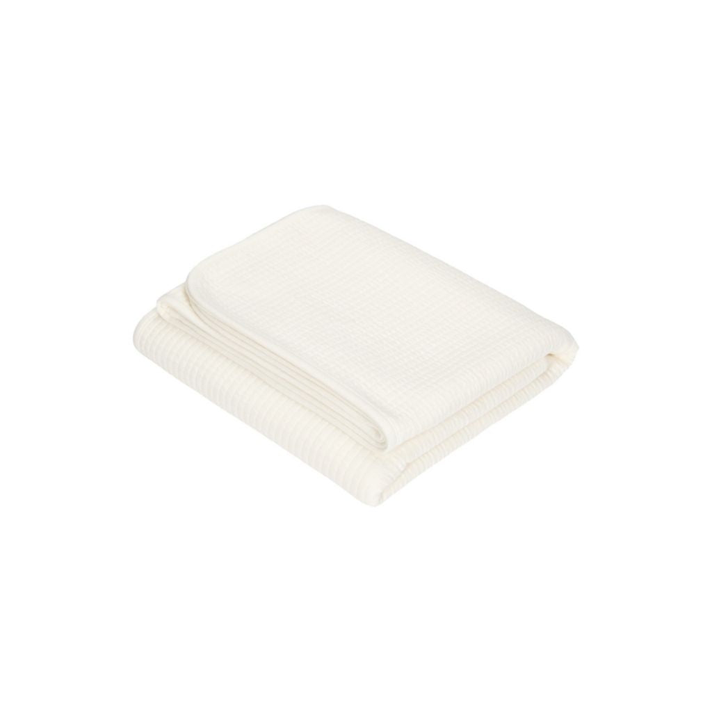 Little Dutch Couverture d'été pour berceau ou parc Pure  Soft White