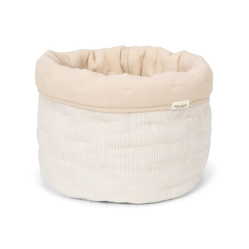 Little Dutch Opbergmand groot Pure Soft beige