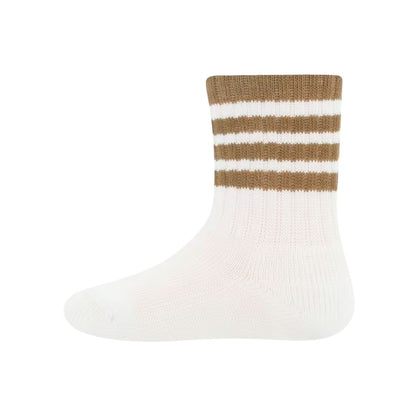 Ewers Bas Motif à 3 Rayures Beige Unisexe