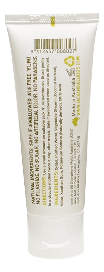 Jack N' Jill Dentifrice bio sans saveur