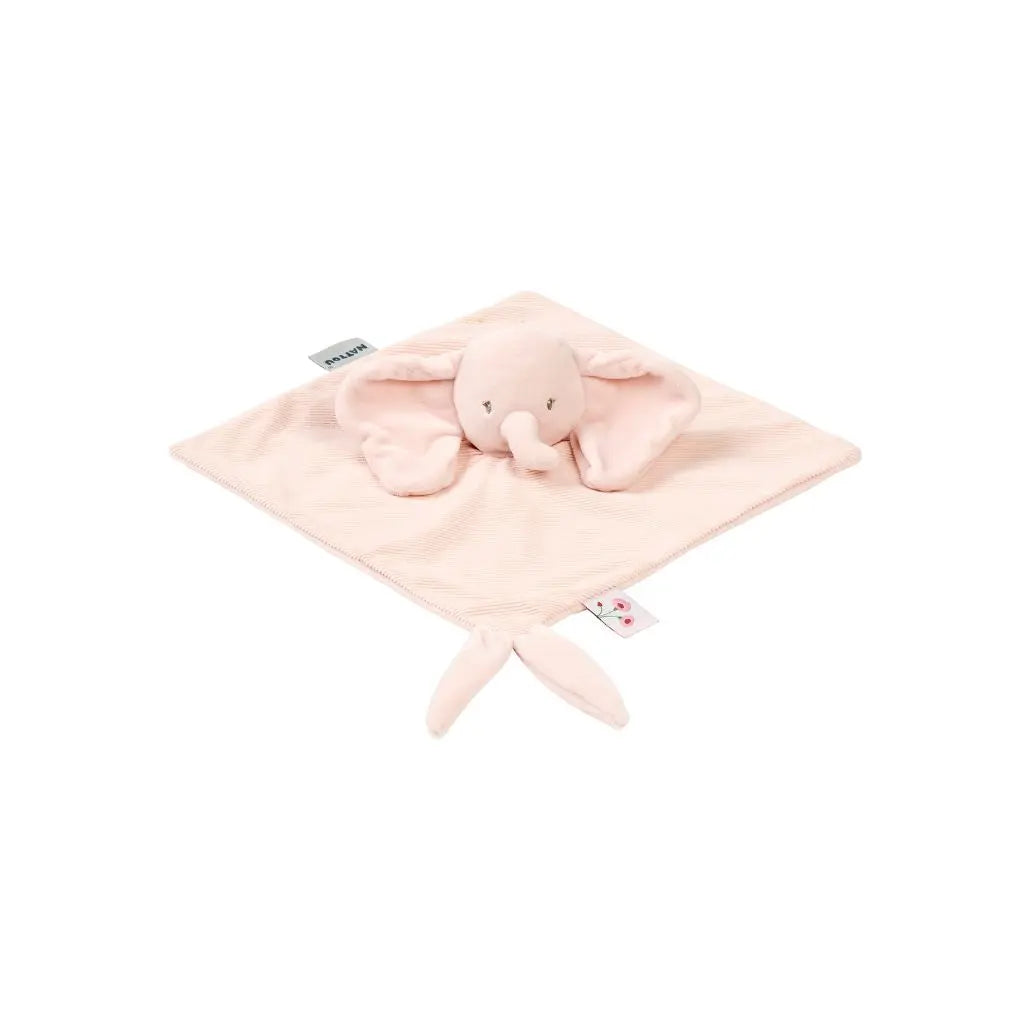 Nattou Doudou olifant corduroy roze