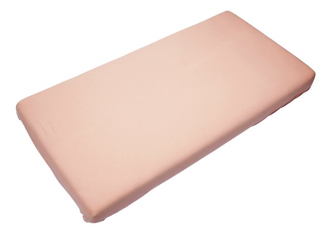 Timboo Drap-housse pour lit bambou Misty Rose Lg 60 x L 120 cm