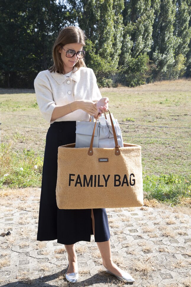 Childhome Sac à langer Family Bag teddy brun