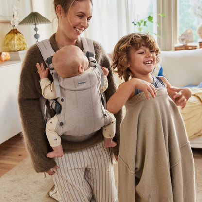 BabyBjörn Draagzak Harmony Geweven Mélange Lichtbeige