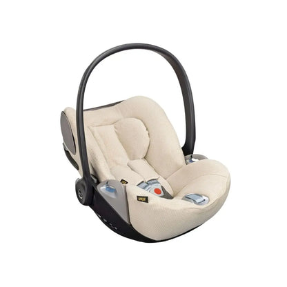 Ukje Housse De Siège Auto Pour Cybex Siège Auto Portable Cloud Z/ Z2/ T Groupe 0+ Beige Gaufré 