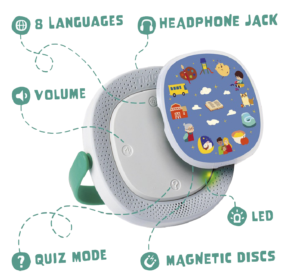 Timio Lecteur éducatif d'audio et de musique + disque de Noël