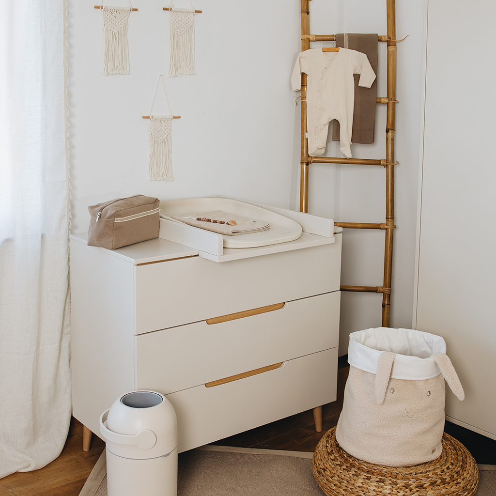 Pericles 2-delige babykamer (bed 140 x 70 + commode) Nomad dune beige
