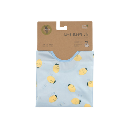 Lässig Bavoir à manches Happy Fruits Lemon bleu - 2 pièces