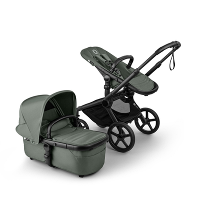 Bugaboo Kinderwagen Fox 5 Renew met draagmand Black / Forest Green