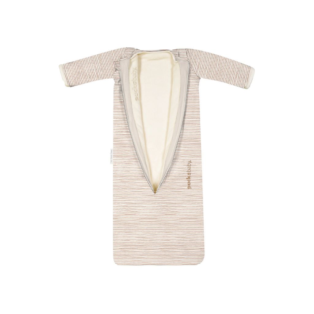 Puckababy Sac de couchage 4 saisons Stripes TOG 0,25-2,5 Hazel 100 cm