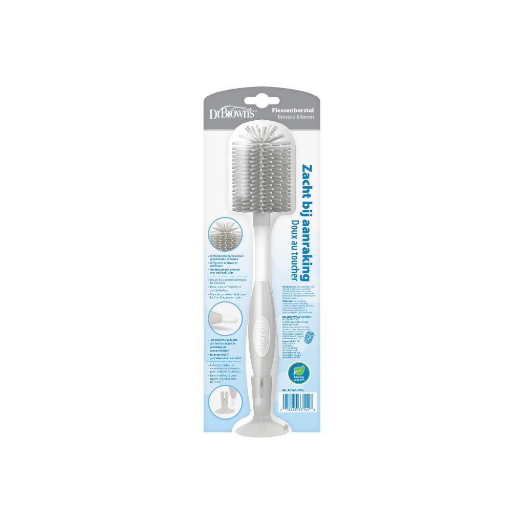 Dr. Brown's Flessenborstel Siliconen Grey