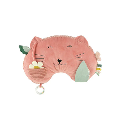 Trixie Baby Tummy time kussen Mrs. Cat roze