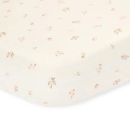 Little Dutch Drap-housse Fairy Blossom blanc coton bio Lg 60 x L 120 cm