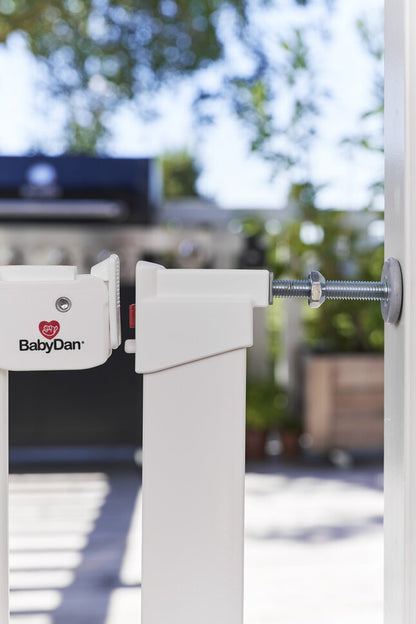 BabyDan Barrière de porte Asta blanc