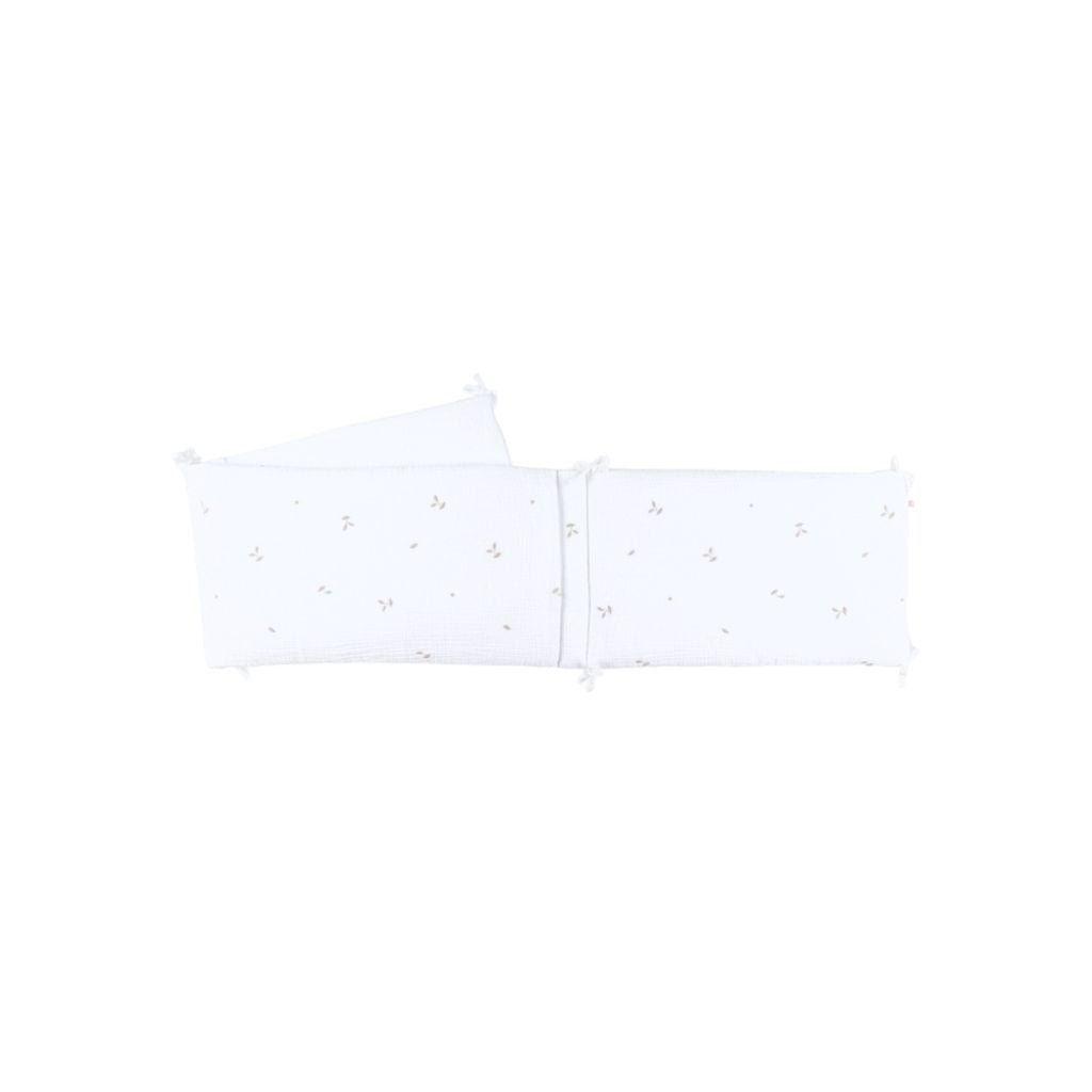Noukie's Tour de lit mousseline blanche Fluffy & Orso