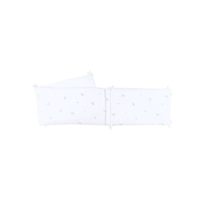 Noukie's Tour de lit mousseline blanche Fluffy & Orso
