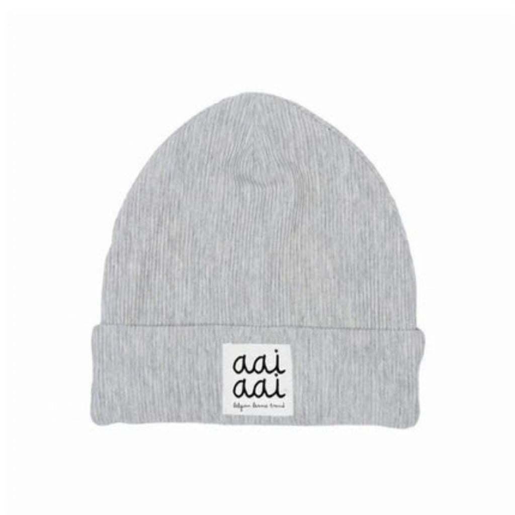 muts RIB beanie, m3-6m, Grey, unisex