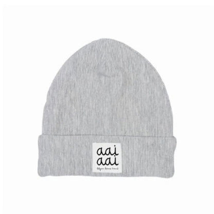 muts RIB beanie, m3-6m, Grey, unisex