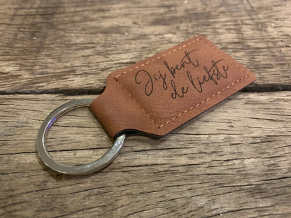 Dotti Porte-clés "Meter, jij bent de liefste" brun