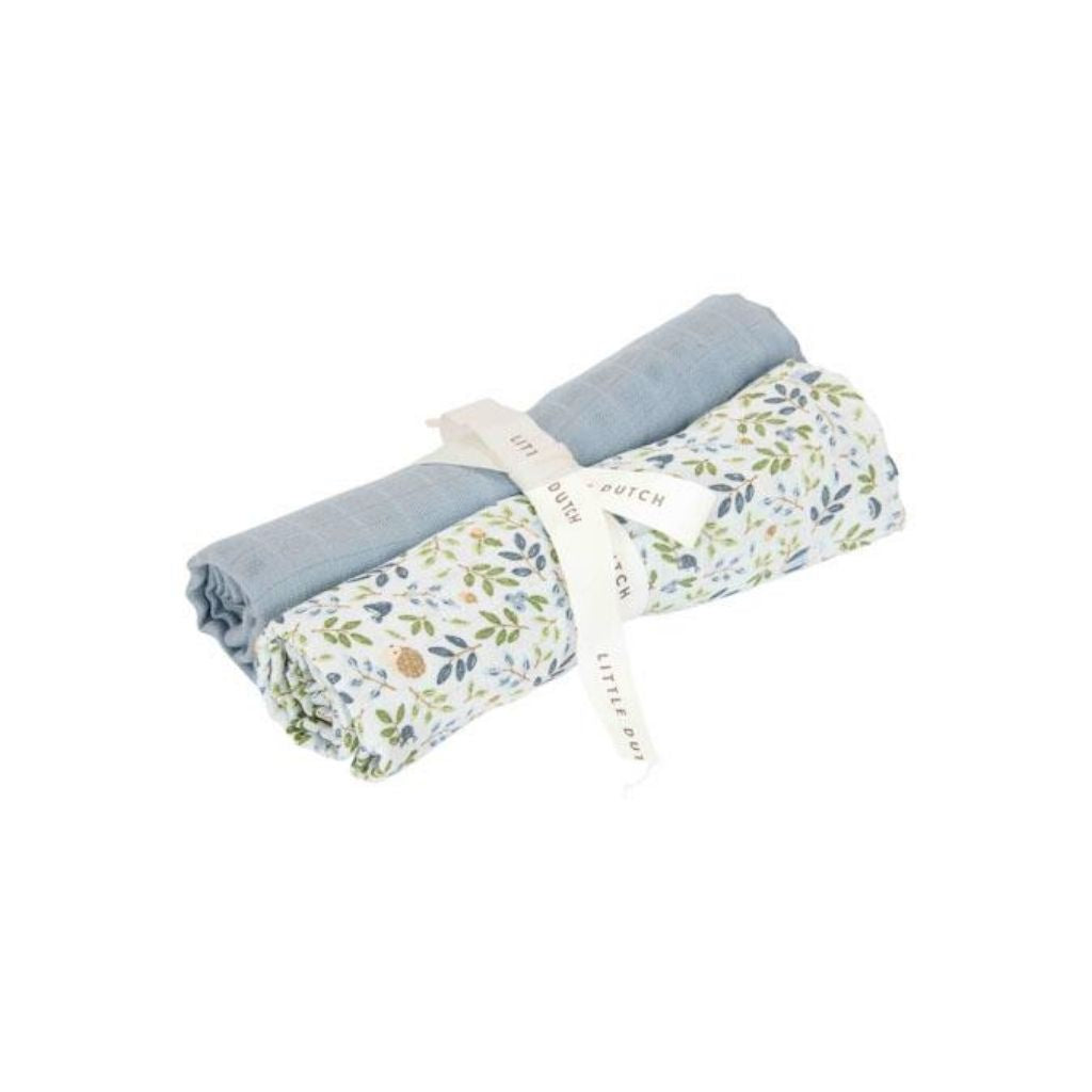 Little Dutch Essuie tetra Denim Blue & Forest Adventure