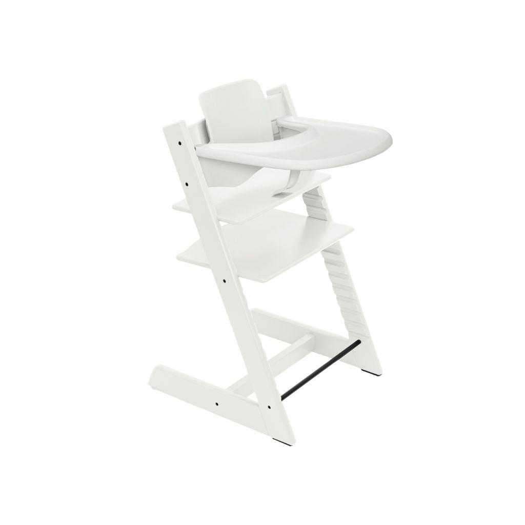 Stokke® Chaise haute Tripp Trapp® Bundel White + Babyset² + Tablette-repas