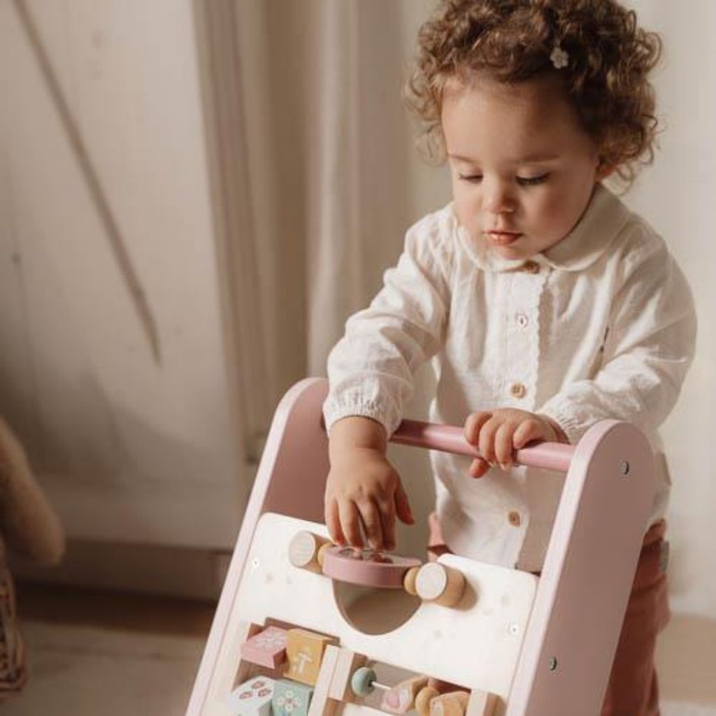 Little Dutch Houten loopwagen Fairy Garden roze