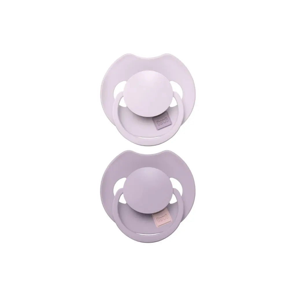 Difrax Sucette 0-6 mois LOVI Dynamic Prime Lilac/Violet - 2 pièces