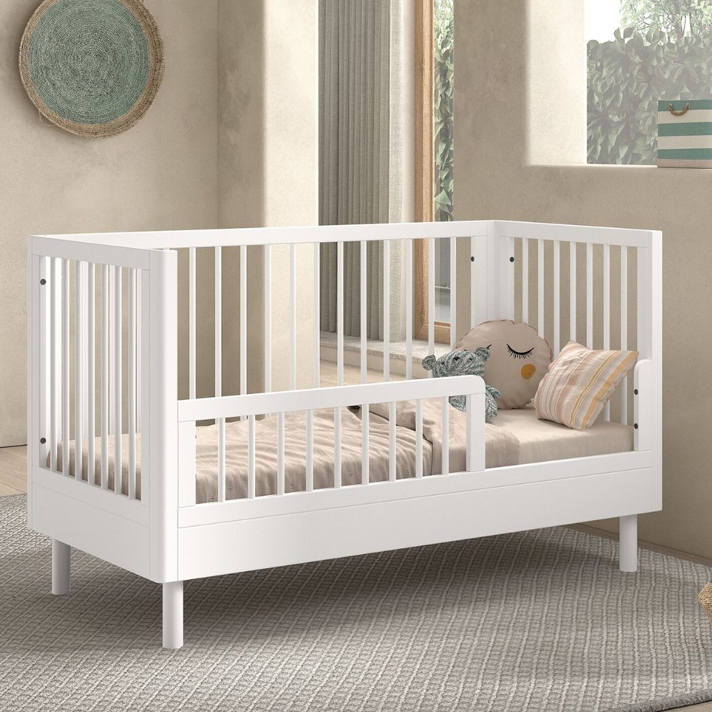 Jaxx Chambre de bébé 2 pièces (Commode ouverte + lit pour enfant) Forrest Hêtre blanc