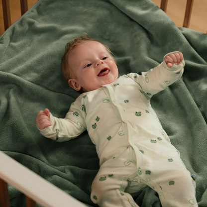 Dreambee Deken voor bed Oscar Kikker groen B 100 x L 150 cm