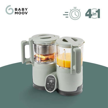 Babymoov Stoomkoker-mixer 4-in-1 Nutribaby Glass Celadon Green
