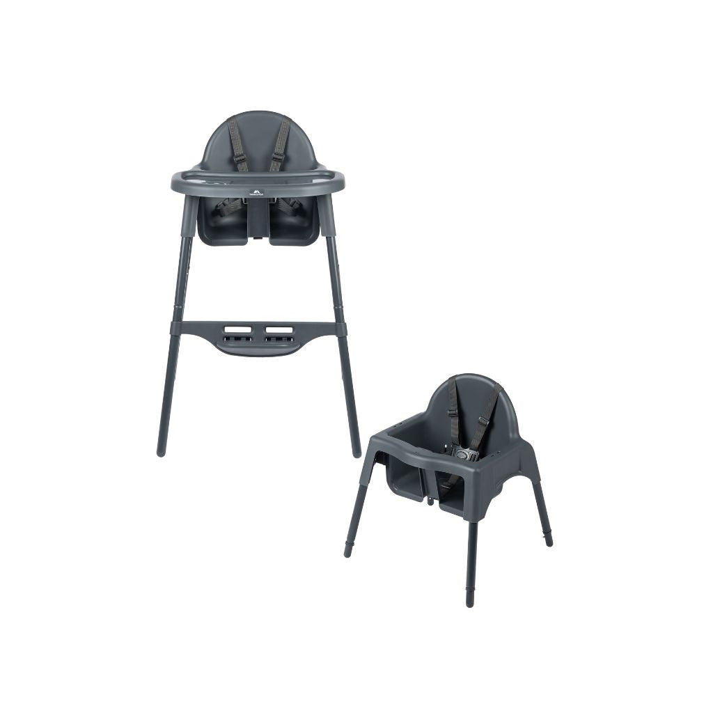 Bebeconfort Chaise haute évolutive Meely Graphite